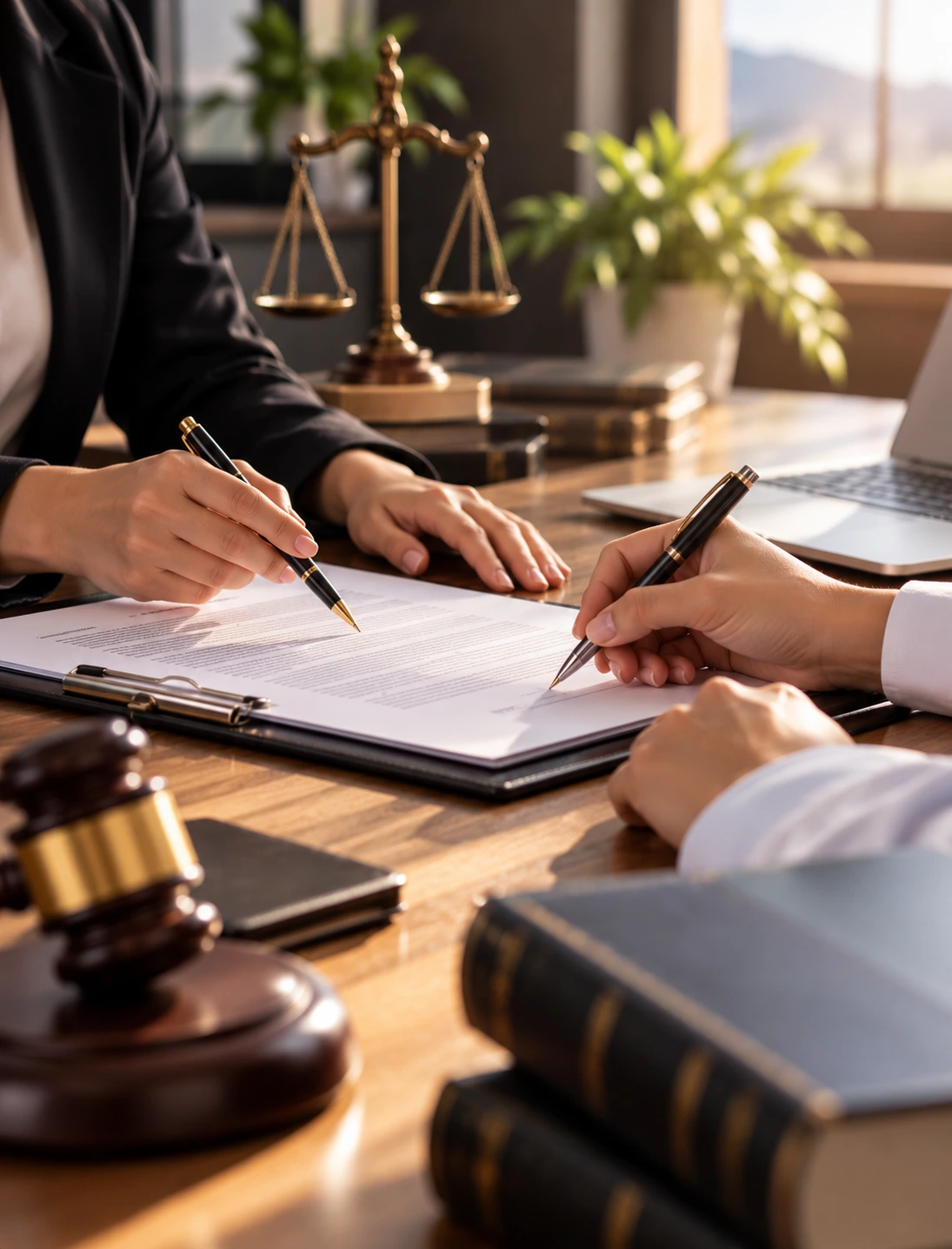 Asesoría legal y firma de contrato